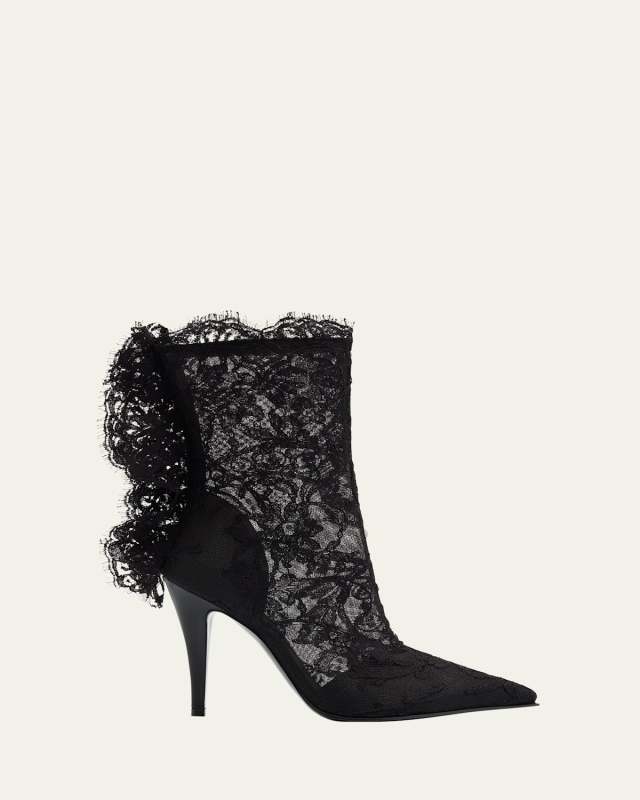 Heron Lace Ankle Boots